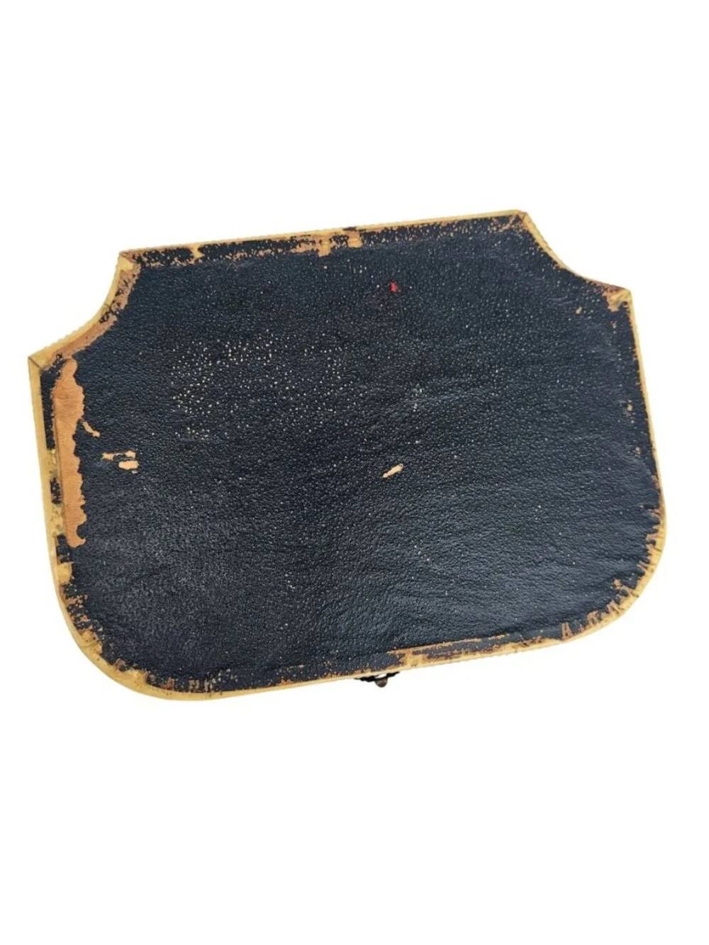 Antique Victorian Edwardian Celluloid Vanity Dresser Jewelry Box Portrait Lid